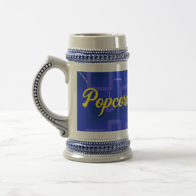 Family Kung Blue Geometric Mugg (Vänster)