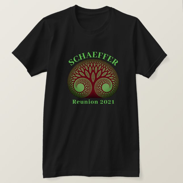Family Livets träd, Evenemang eller återförening T Shirt (Design framsida)