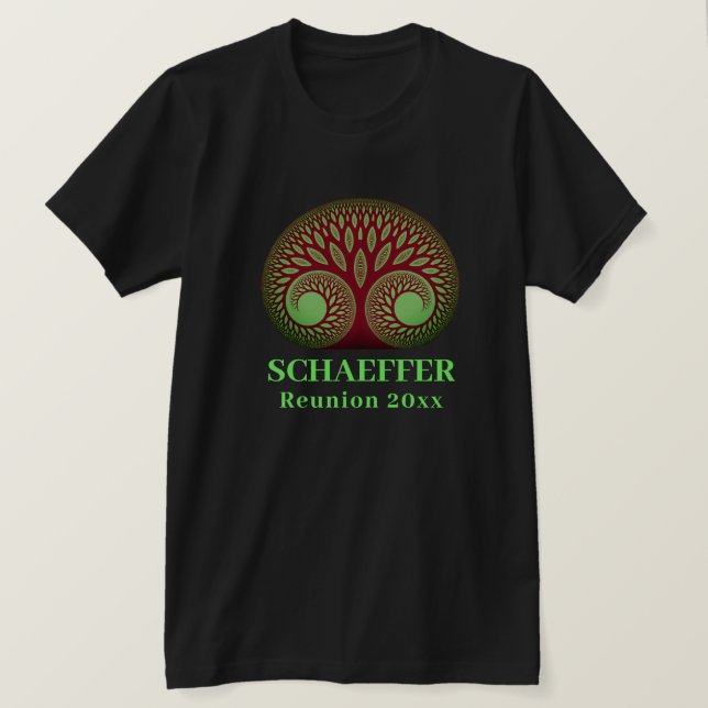 Family Livets träd, Evenemang eller återförening T Shirt (Design framsida)
