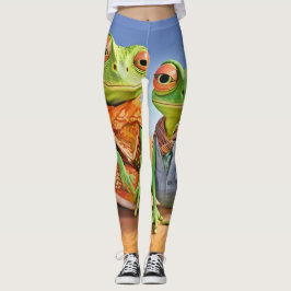 Family Lizard Artwork Leggings