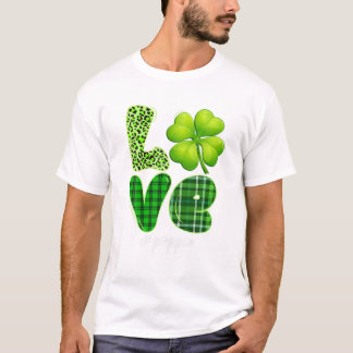 Family Love Poppie Shamrock T Shirt
