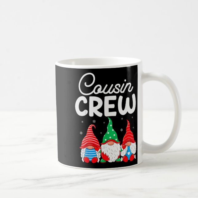 Family Matching Christmas Cousin Crew Cute Christm Kaffemugg (Höger)