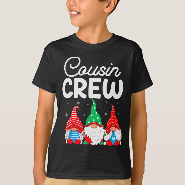 Family Matching Christmas Cousin Crew Cute Christm T Shirt (Framsida)