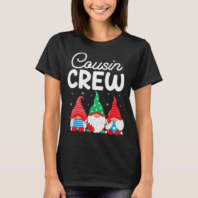 Family Matching Christmas Cousin Crew Cute Christm T Shirt (Framsida)
