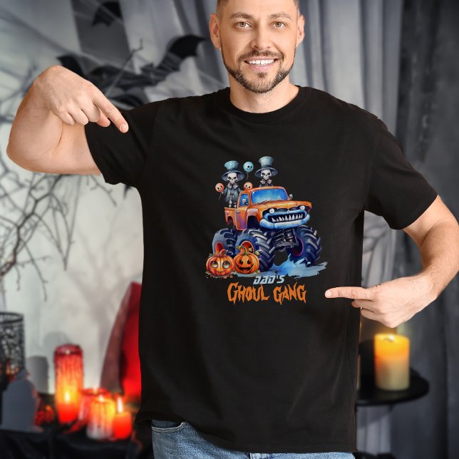 Family Matching Modern Ghoul Gang Halloween Pappa T Shirt (Skapare uppladdad)