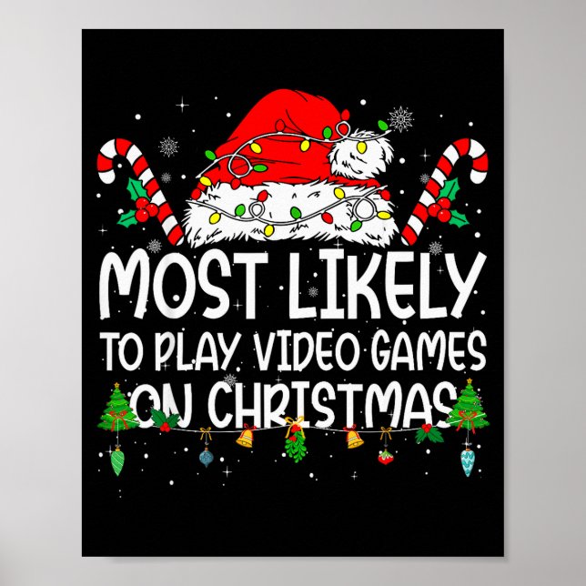 Family Matching Most Likely To Play Video Games On Poster (Framsidan)