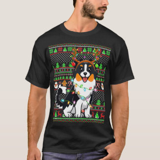 Family Matching Reindeer Ugly Australian shepherd T Shirt