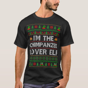 Family Matching Ugly Chimpanzee Älskare Elf Christ T Shirt