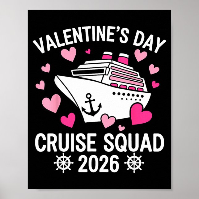 Family Matching Valentines Day Cruise 2026 Husband Poster (Framsidan)