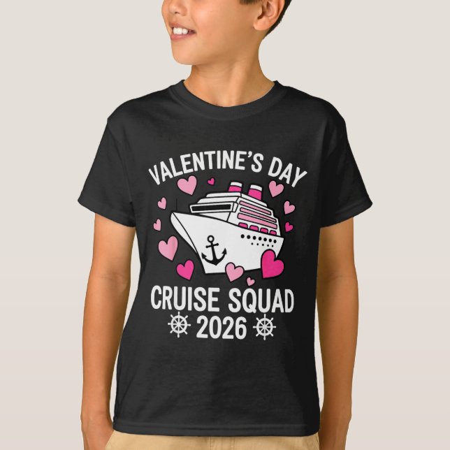 Family Matching Valentines Day Cruise 2026 Husband T Shirt (Framsida)