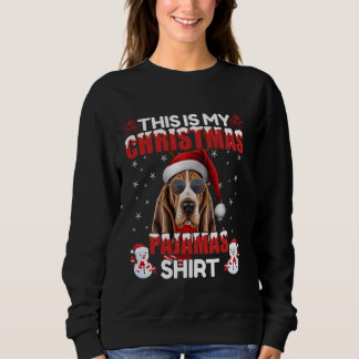 Family Matching X-Mas Pajama Reindeer Basset Hound T Shirt