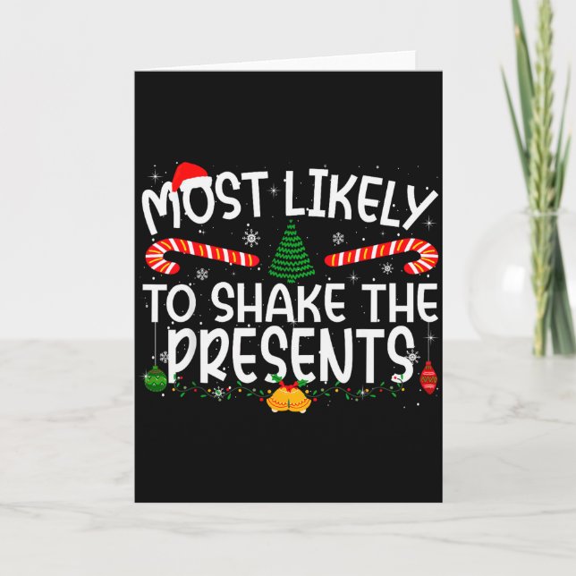 Family Matching Xmas Most Likely To Shake The  Kort (Framsida)