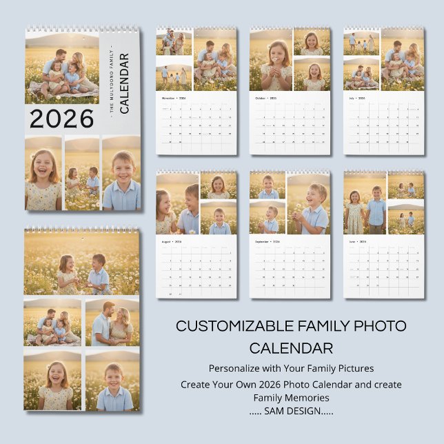 Family Memories 2026 Photo Calendar | Cherish Ever Kalender (Skapare uppladdad)