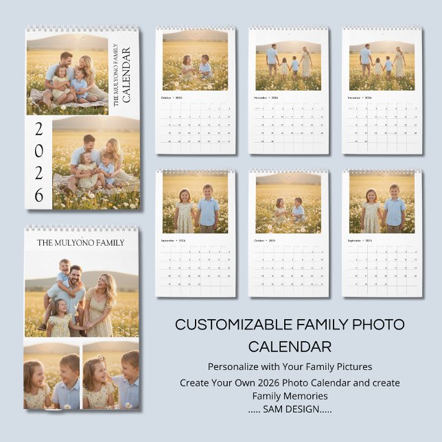 Family Memories 2026 Photo Calendar | Cherish Ever Kalender (Skapare uppladdad)