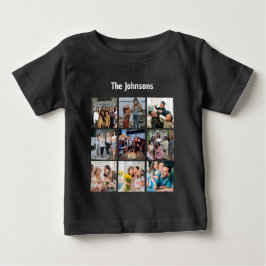 Family Memories 9 Photo Grid Personalized Collage T Shirt