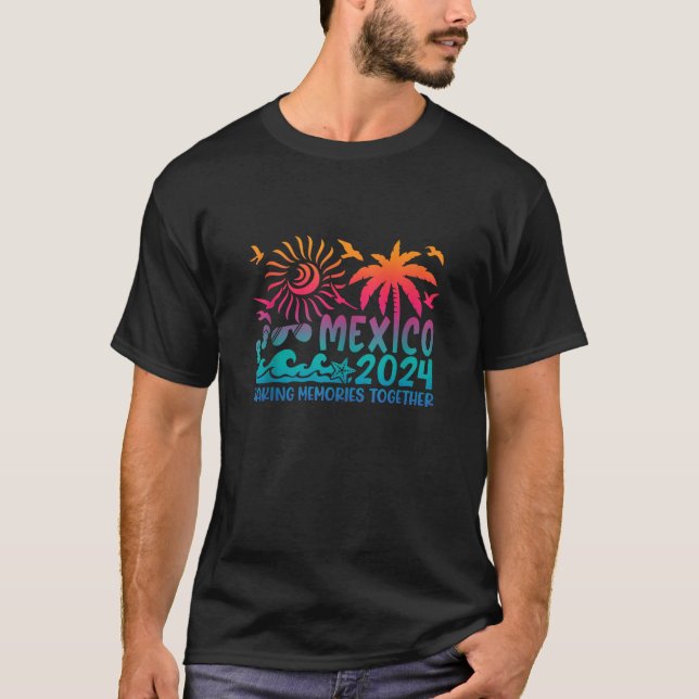Family Mexico Vacation 2024 Skapar Memories Togeth T Shirt (Framsida)