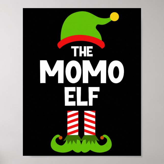 Family Momo Elf Christmas Matching Pajama Funny  Poster (Framsidan)