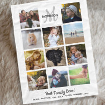 Family Monogram Photo Collage 11 Instagram Photos