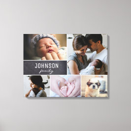 "Family Mosaic: Personlig Photo Collage Templat Canvastryck