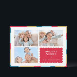 FAMILY MULTI PHOTO modern söt geometrisk gräns Julkort<br><div class="desc">by kat massard >> WWW.SIMPLYSWEETPAPERIE.COM<<< An elegant card design featuring quote that you can change yourself! White geometric border on the backside, giving you the opportunity to handwrite a personal message or place a full portrait photo. NOTE >> Kontakta mig kat@simplysweetpaperie.com om du behöver hjälp med att ändra storlek på...</div>