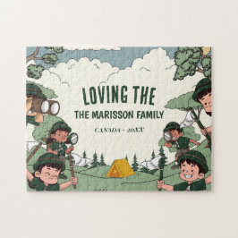 Family Name Camping Pussel