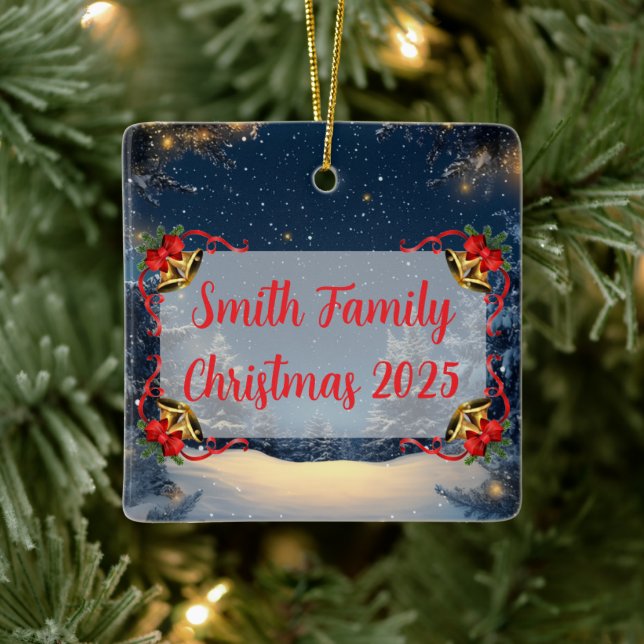 Family Name Christmas Ornament (Träd)