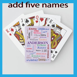 Family Namn Dazzling Ord Cloud Casinokort
