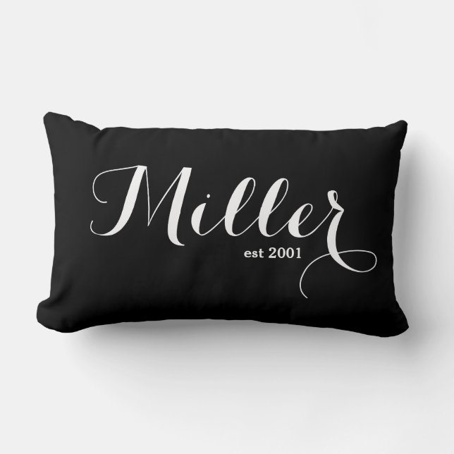 Family Namn Lumbar Pillow - Miller Lumbarkudde (Framsida)