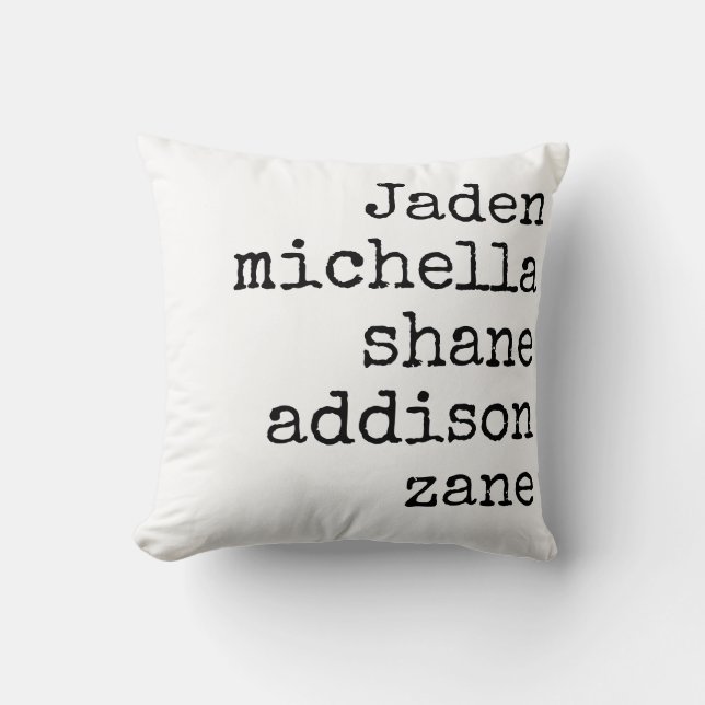 FAMILY NAMN MORS DAG PILLOW GIFT KUDDE (Framsida)
