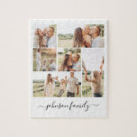 Family Namn Photo Keepie 6 Bilder Pussel<br><div class="desc">Anpassningsbar och unikt fotopussel för familjen 6 Bilder med eget namn för att kunna bo hemma och spela spel med dina föräldrar,  morföräldrar eller barn. Detta speciella fotografpuzzelspel gör att hela familjen får en underbar födelsedag eller julklapp.</div>