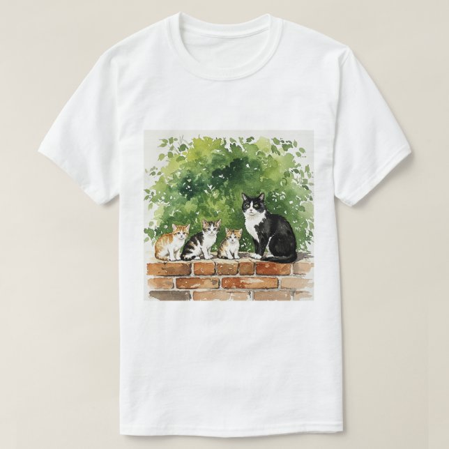 Family of cats t shirt (Design framsida)