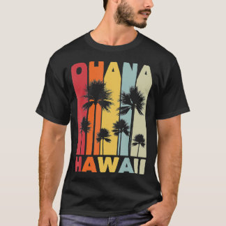 Family Ohana Hawaiian Retro Hawaii Tropical Summer T Shirt