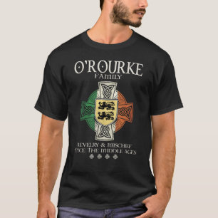 Family O'Rourke arm Ireland Irish Celtic kor T Shirt
