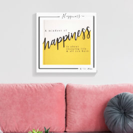 Family Personalized Photo and Text Typography Canvastryck