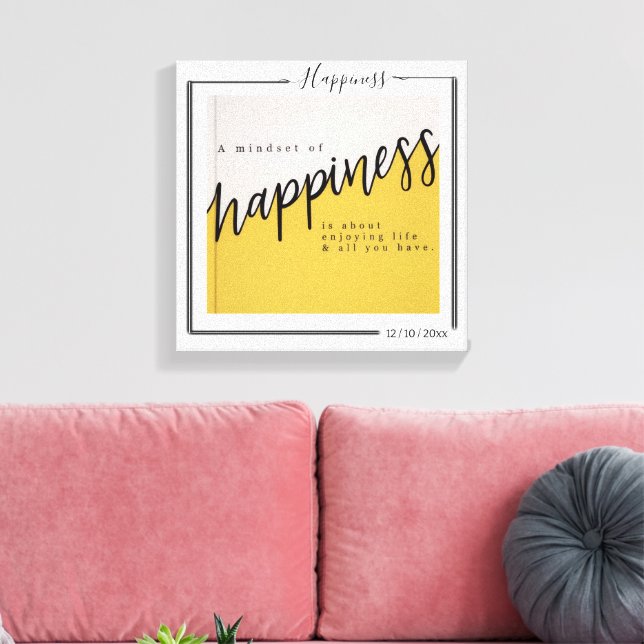 Family Personalized Photo and Text Typography Canvastryck (Insitu (Vardagsrum))