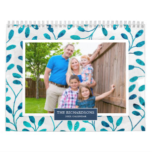 Family Photo 2025 Calendar Säsong-bakgrunder Kalender