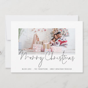Family Photo 2025 Calendar Script God jul Julkort