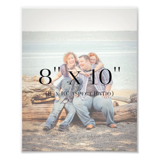 Family Photo 8x10-MALL Fototryck (Framsidan)
