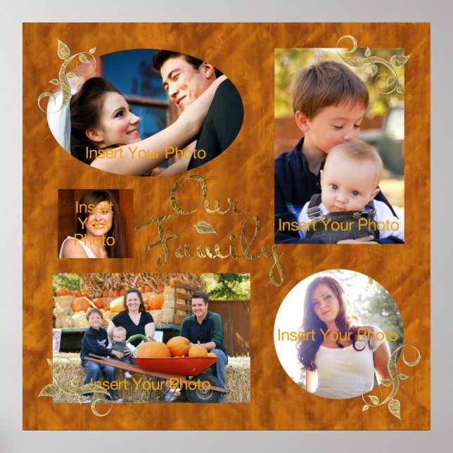 Family Photo Album Collage Poster (Framsidan)
