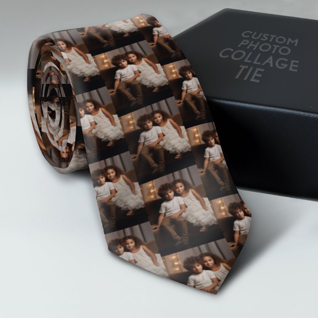 Family Photo All over Print - Lodrät Pic Slips (Photo Collage Neck Tie - Add Your Favorite Photos)