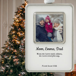 Family Photo Anpassningsbar Julgran Ornament