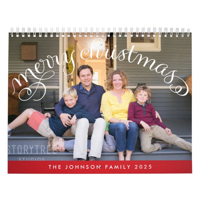 Family Photo Calendar 2025 God jul Kalender (Omslag)