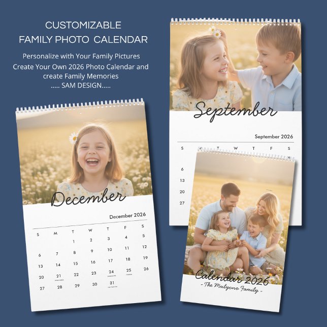 Family Photo Calendar 2026 – A Year Full of Love Kalender (Skapare uppladdad)