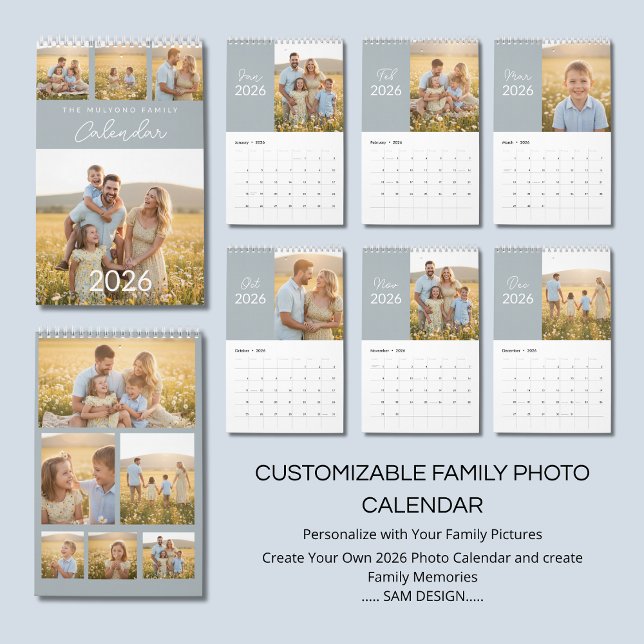 Family Photo Calendar 2026 – A Year Full of Love Kalender (Skapare uppladdad)