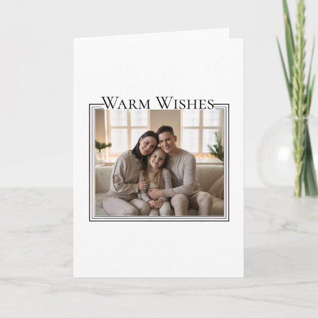 Family Photo Christmas Card Helgkort (Framsida)