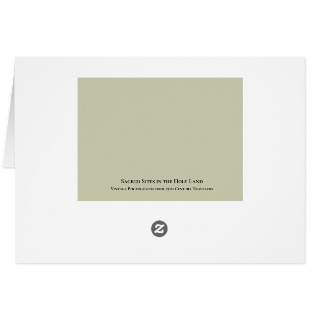 Family Photo Christmas Card Holy Land Theme Hälsningskort (Baksidan Horizontal)