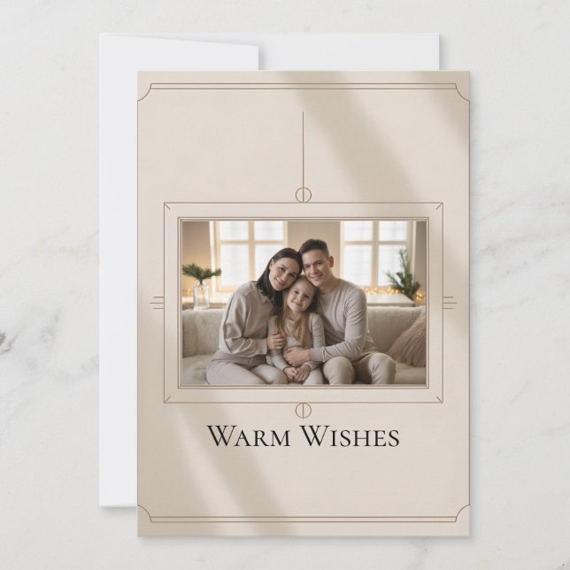 Family Photo Christmas Card Julkort (Framsida)