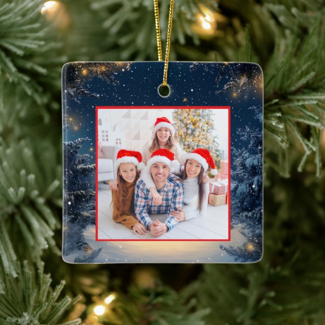 Family Photo Christmas Ornament (Träd)