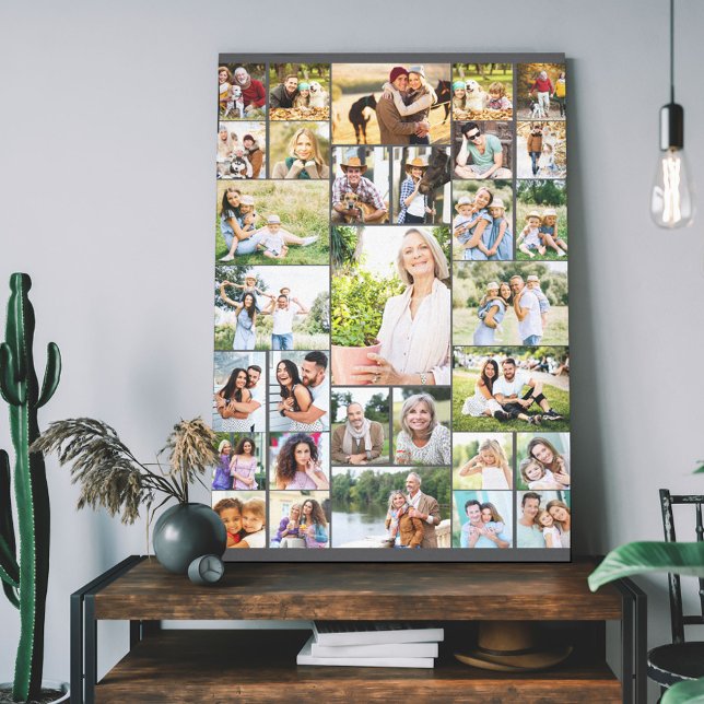 Family Photo Collage 31 Bild Mörk Grått Tall (Skapare uppladdad)