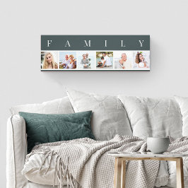 FAMILY Photo Collage 6 Bild Slate Grått